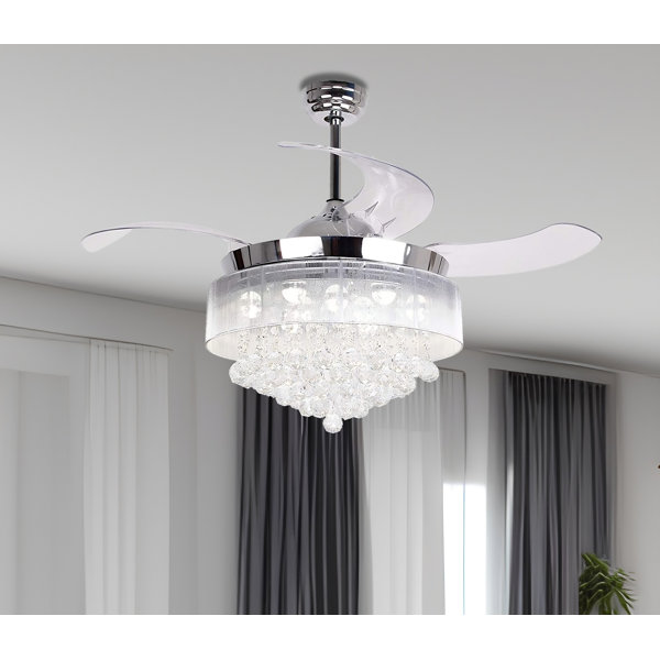 House of Hampton® Gerica 42'' Ceiling Fan with LED Lights Wayfair